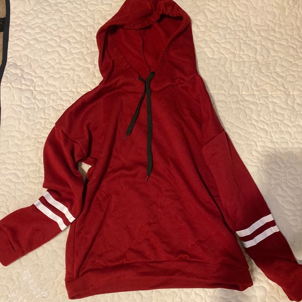 Red hoodie sweater